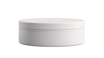 AI generated white container with lid on a transparent background png