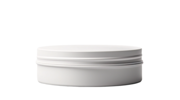 AI generated white container with lid on a transparent background png