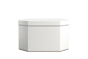 AI generated a white container with a lid on a transparent background png