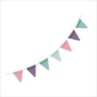 Party flags cute vector