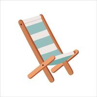 Beach cute chair vector