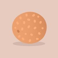 Simple orange fruit vector