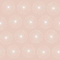 Abstract fluffy dandelion pattern vector