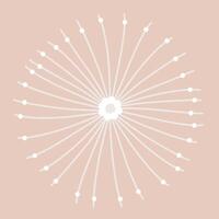 Abstract fluffy dandelion vector