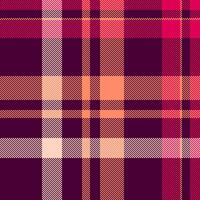 Plaid check seamless of tartan textile pattern with a vector fabric background texture.