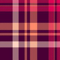 Plaid check seamless of tartan textile pattern with a vector fabric background texture.