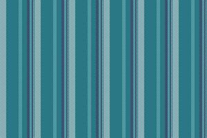 Performance vertical seamless texture, canadian lines fabric pattern. Hotel vector stripe textile background in cyan and white colors.