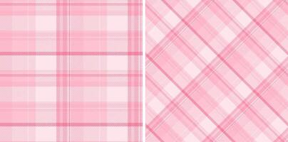 Texture tartan check of vector fabric textile with a plaid background pattern seamless. Set in trendy colors for bed sheet designs in bedroom.