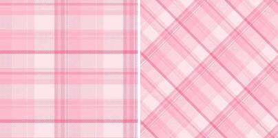 Texture tartan check of vector fabric textile with a plaid background pattern seamless. Set in trendy colors for bed sheet designs in bedroom.