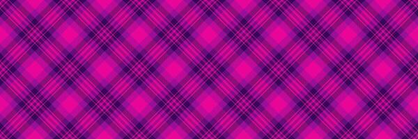 Border plaid tartan vector, perfection background pattern texture. Model fabric check textile seamless in bright and magenta colors. vector