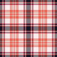 Plaid seamless pattern. Check fabric texture. Vector textile print.