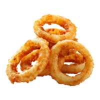 ai generiert gebraten Zwiebel Ring isoliert auf transparent Hintergrund png