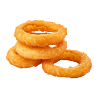 AI generated Fried onion ring isolated on transparent background png