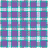 Tape vector plaid pattern, luxury seamless tartan fabric. Neutral texture background check textile in violet and teal colors.