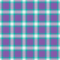 Tape vector plaid pattern, luxury seamless tartan fabric. Neutral texture background check textile in violet and teal colors.