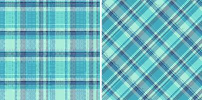 Seamless tartan vector of pattern plaid textile with a fabric check background texture. Set in cold colors of clothing style trends.