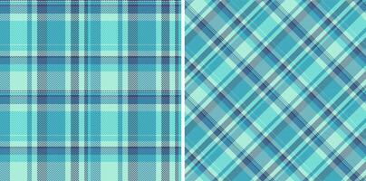 Seamless tartan vector of pattern plaid textile with a fabric check background texture. Set in cold colors of clothing style trends.