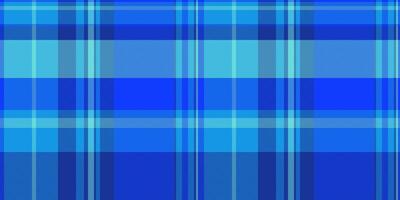 Event fabric pattern texture, order tartan background vector. Decor plaid check seamless textile in cyan and bright colors. vector