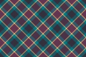 Plaid check seamless of tartan fabric textile with a pattern vector texture background.