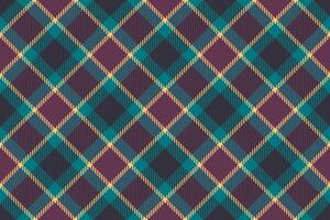 Plaid check seamless of tartan fabric textile with a pattern vector texture background.