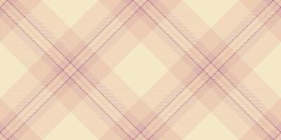Bag plaid tartan fabric, performance vector texture seamless. Blank check pattern background textile in light and pink colors.