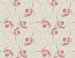 Floral pattern seamless background. Foliage and flower wallpaper design of nature. vector