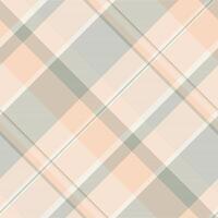 Fade texture textile fabric, rich pattern seamless check. Size vector background tartan plaid in light and linen colors.