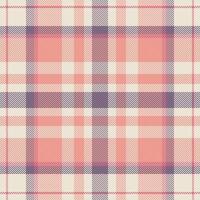 Good fabric seamless tartan, printing texture textile vector. Summertime plaid check background pattern in light and red colors. vector