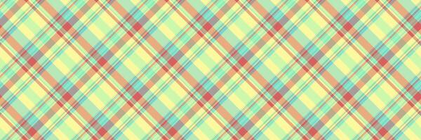 Chic background check pattern, masculine tartan textile seamless. Shape vector texture fabric plaid in green and pastel colors.