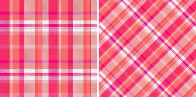 Vector plaid texture of seamless fabric textile with a pattern check tartan background.