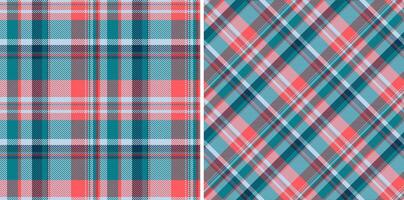 Textile texture tartan of vector pattern check with a background fabric plaid seamless. Set in trendy colors. Best flannel shirts fashion.