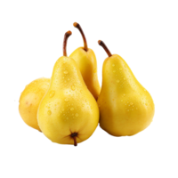 AI generated Fresh group oriental pear png isolated on transparent background