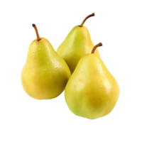 AI generated Fresh group oriental pear png isolated on transparent background