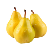 AI generated Fresh group oriental pear png isolated on transparent background