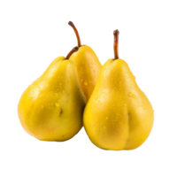 AI generated Fresh group oriental pear png isolated on transparent background