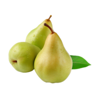 AI generated Fresh group oriental pear png isolated on transparent background