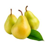 AI generated Fresh group oriental pear png isolated on transparent background