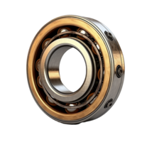 AI generated Ball bearing made of bronze png isolated on transparent background