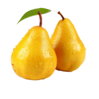 AI generated Fresh group oriental pear png isolated on transparent background