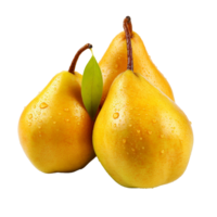 AI generated Fresh group oriental pear png isolated on transparent background