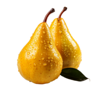 AI generated Fresh group oriental pear png isolated on transparent background