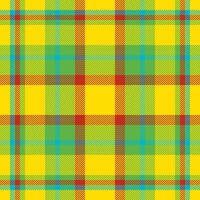Plaid check pattern. Seamless fabric texture. Tartan textile print. vector