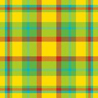 Plaid check pattern. Seamless fabric texture. Tartan textile print. vector