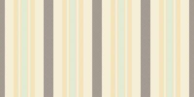 Iconic fabric pattern lines, chic background vertical seamless. Male textile stripe texture vector in beige and amber colors.