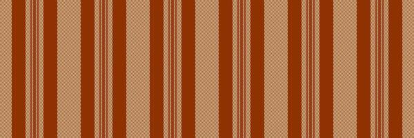 Shirt textile seamless background, costume texture lines vector. Floor stripe vertical fabric pattern in orange and light colors. vector