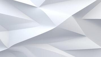 AI generated White abstract background with smooth lines photo