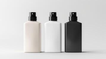 AI generated Blank cosmetic spray bottle mockup, photo