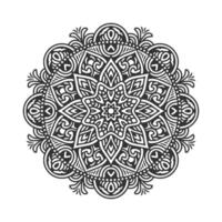 Circular pattern mandala art decoration elements vector