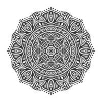 Circular pattern mandala art decoration elements vector