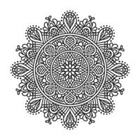 Circular pattern mandala art decoration elements vector